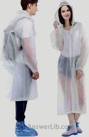 HLKZONE Raincoat 2 Pack Portable EVA Rain Coats Reusable Rain Poncho with Hood and Elastic Cuff Sleeves White