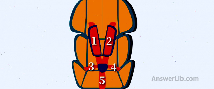 Five-point seat belt