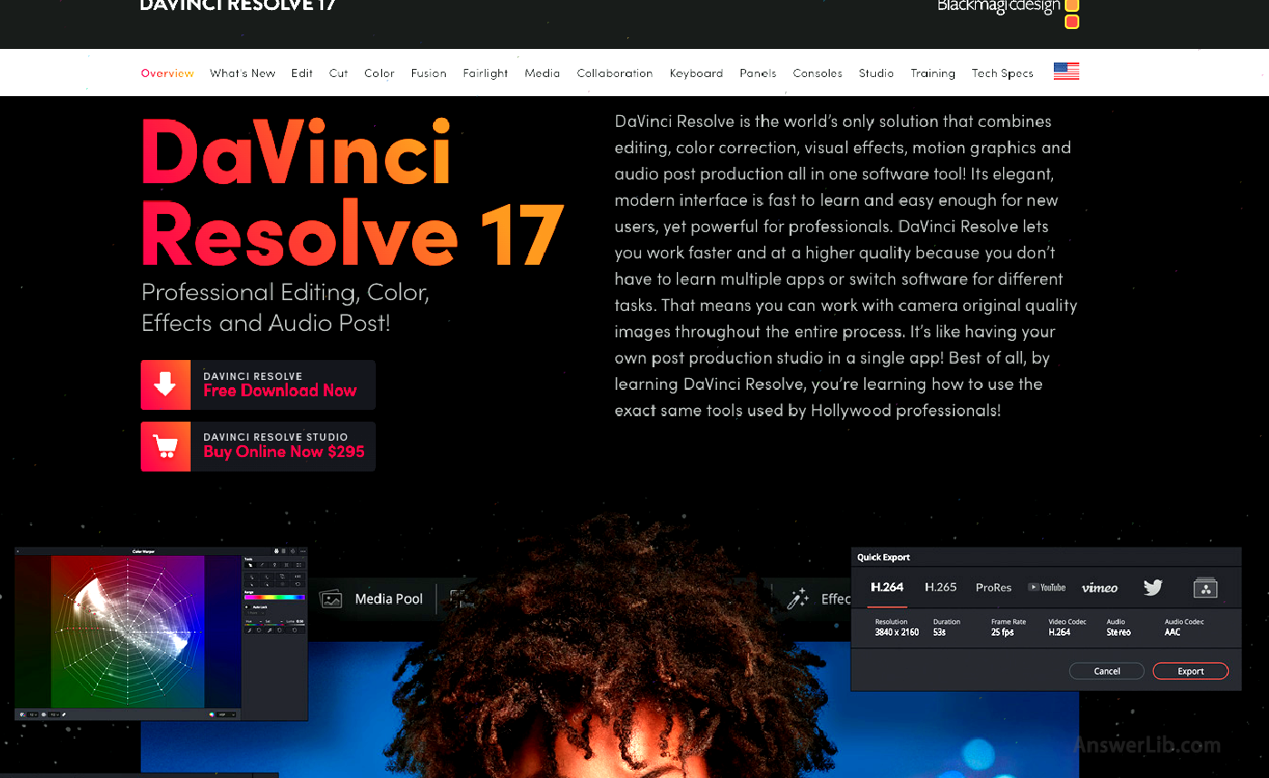 Video editing software suitable for Mac: Davinci Resolve