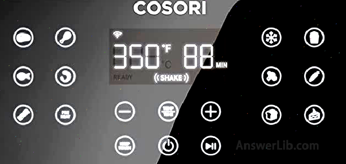 COSORI SMART WIFI 5.8 Qt Air Fryer function selection area \\\\\\\\\\\\\\\\\\\\\\\\\\\\\\\\\\\\\\\\\\\\\\\\ \\\\\\\\\\\\\\\\ n