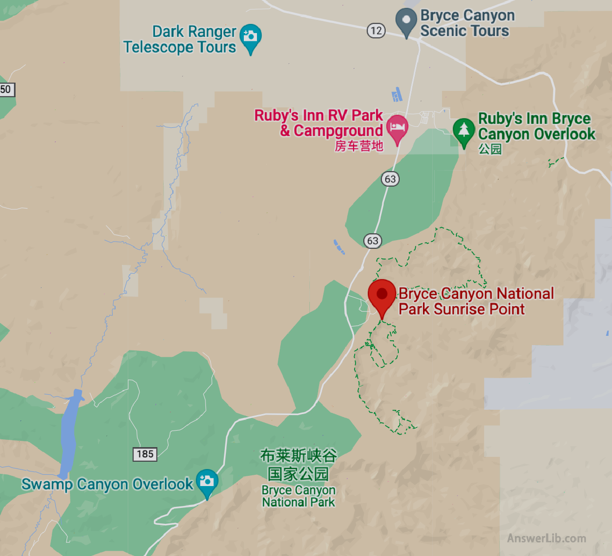 Sunrise Point map