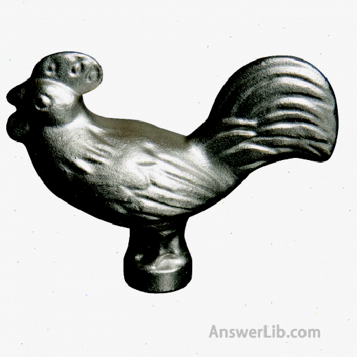 Staub cast iron pot rooster handle