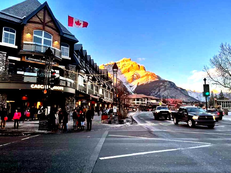 Banff Town in Winter