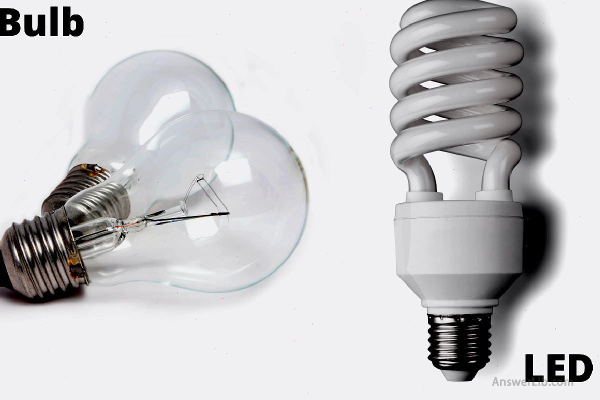 LED vs traditional bulb