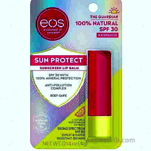 eos Sun Protect Watermelon SPF Lip Balm with SPF 30 Protection and Water Resistant