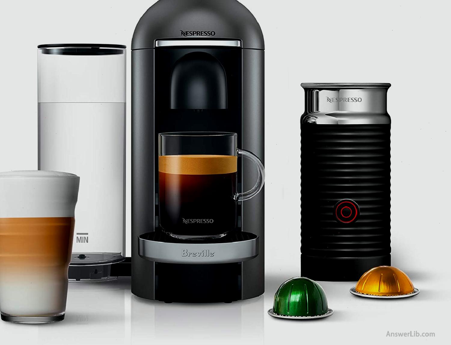 Best Adjustable Capsule Coffee Coffee Machine: Nespresso BNV450TTN Vertuo Plus Deluxe ESPRESSO MACHINE