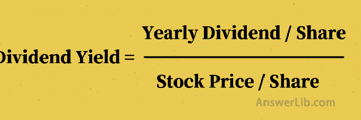 Calculation formula for dividend rates