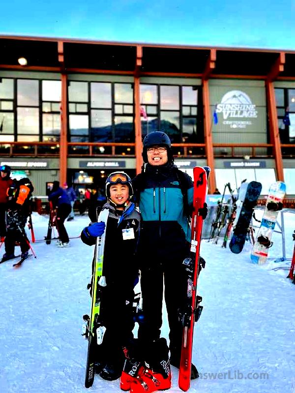 Sunshine village with kids