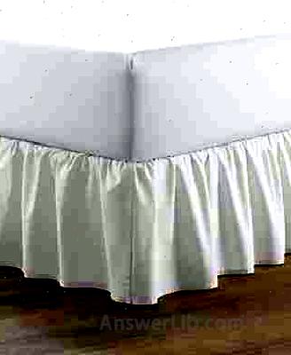 Laura Ashley Solid White Ruffled Bedskirt, King