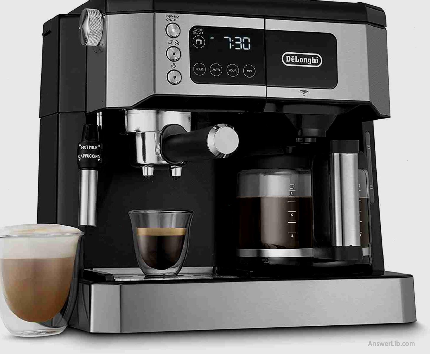 Multi-Unit Daron Coffee Machine: De’longhi All-in-One Combining Coffee Maker & Espresso Machine + Advanced Adjustable Milk Frother