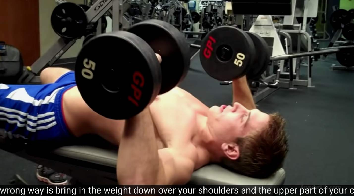 Use dumbbells for dumbbell bench press