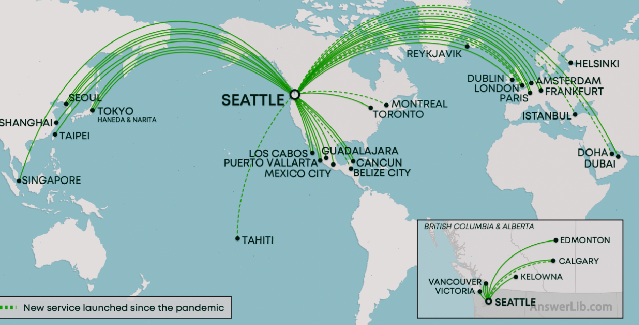 Seattle-Tacoma International Airport Airport International route