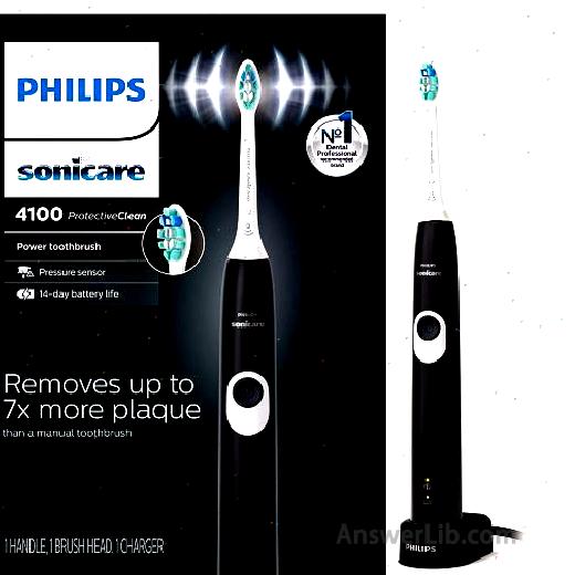 High-speed cleaning+ultra-long cruise electric toothbrush: Philips Sonicare HX6817: 01 Black