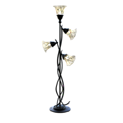 Floor Lamp, Glass, Metal, Lighting, 3D