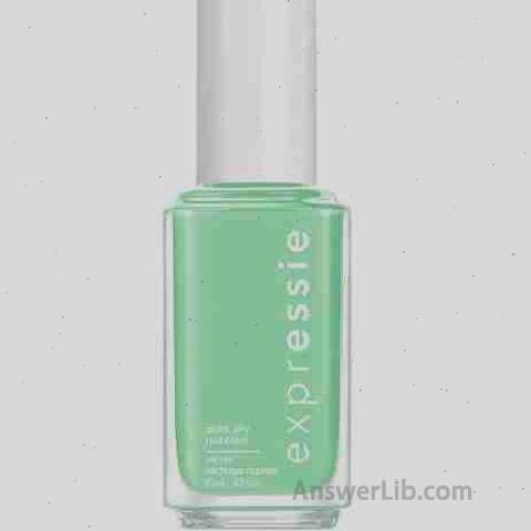 essie expressie Quick Dry Vegan Nail Polish Express To Impress Mint Green 0.33 Ounce