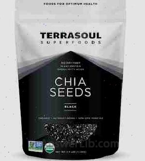 Terrasoul Superfoods Organic Black Chia Seeds