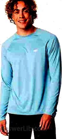 Speedo Mens Uv Swim Shirt Easy Long Sleeve Regular Fit