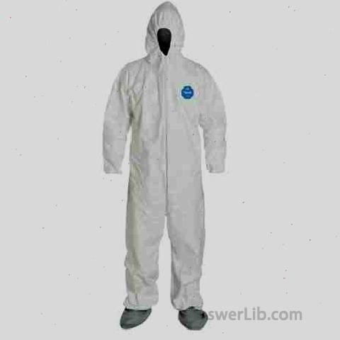 DuPont Tyvek 400 TY122S Disposable Protective Coverall with Elastic Cuffs