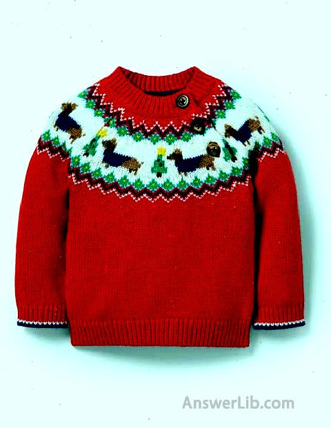 Fair Isle Knitted Sweater - Rockabilly Red Fair Isle