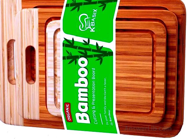 The most suitable cutting board for family: K Basix Bamboo Cutting Board Set Set