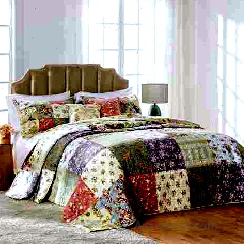 Best Rural style bed cover: Greenland Home Blooming Prairie Bedspream Set Set