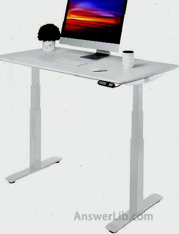 The largest lifting table with a high degree of adjustment: Seville Classics Airlift Pro S3 White