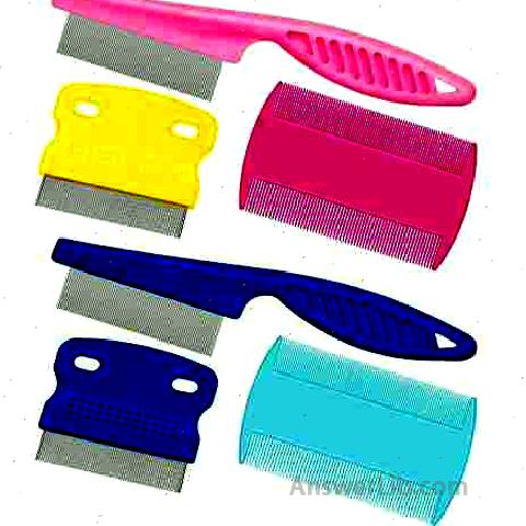 6 Pieces Pet Lice Combs flea梳