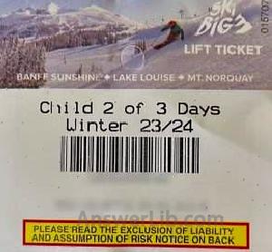 skibig3 Lift Ticket