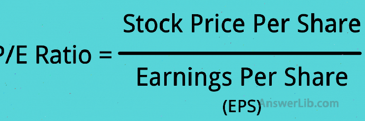 P / E ratio calculation formula