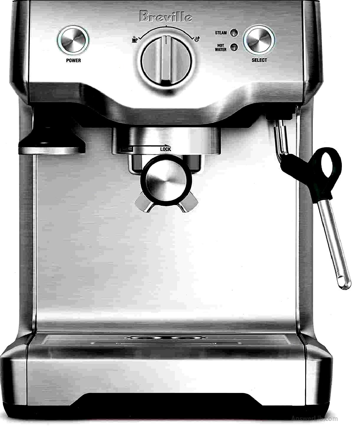 Best cleaning performance coffee machine: Breville Bes810BSS DUO TEMP Pro Espresso Machine