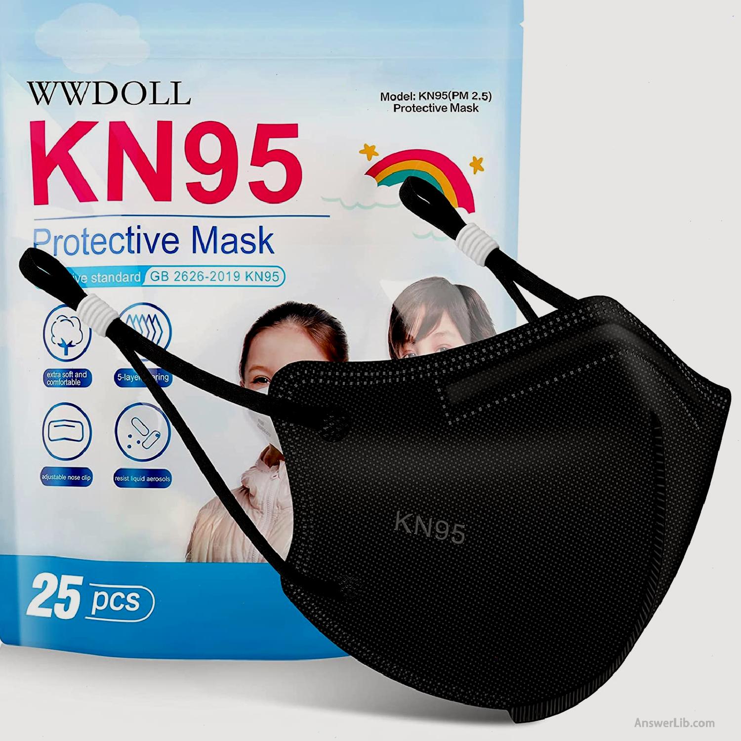 Children with KN95 mask: wwdol KIDS KN95 5 – Layer Face Mask