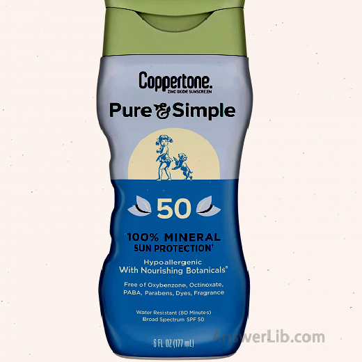 Coppertone Pure & Simple SPF 50 Sunscreen Lotion