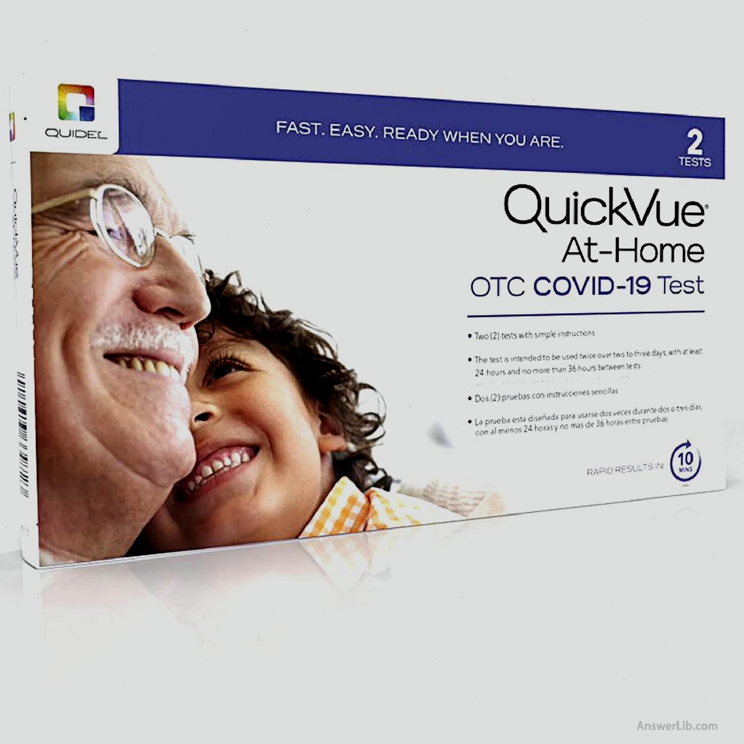 The fastest family COVID-19 antigen detection kit: QuickVue Test