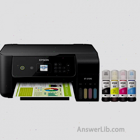 The maximum capacity inkjet printer: Epson Ecotank ET-2720 Wireless Color All-in-One Super With Scanner and Copier