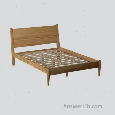 Most retro-style platform shelf: Grady Solid Wood Platform Bed