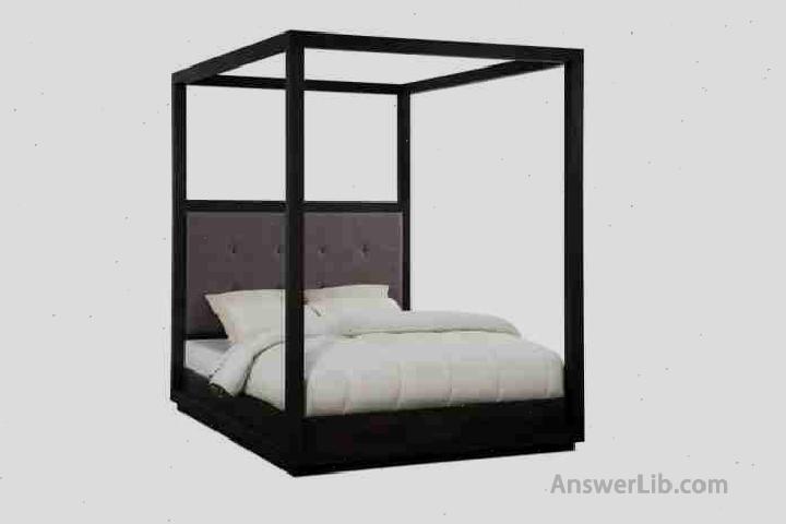 Hollyridge Canopy Bed BASALT GREY 