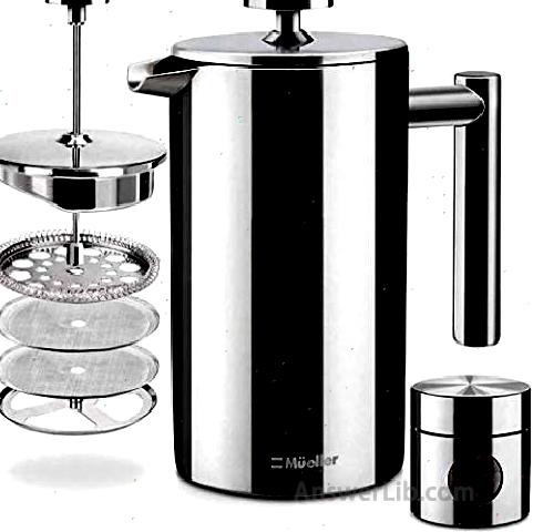 Mueller French Press Double Insulated 304 Stainless Steel Coffee Maker coffee machine 481x480 1