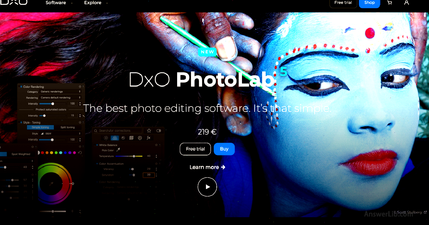 Best image correction picture editing software: DXO