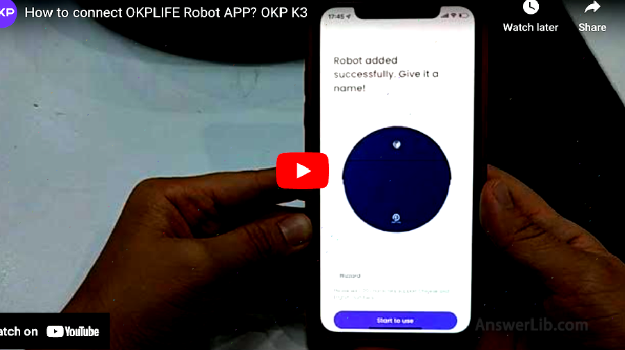 OKP LIFE K3 Cleaning Robot Use Video