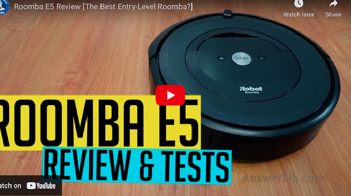 Evaluation of IROBOT Roomba E5 series sweeping robot