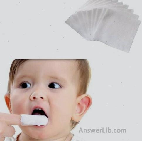 Treatment of the soft cloth of the baby's mouth